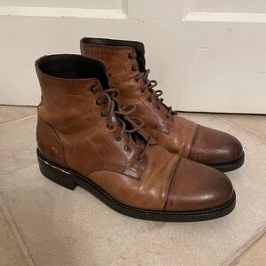 Wolverine, Men's BLVD Lace-Up Boot, Cap Toe, Tan, Size 8